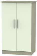 Contrast Cream and Mushroom Midi Wardrobe