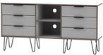 Hong Kong Grey and White 150cm TV Unit with Hairpin Legs