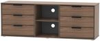 Hong Kong Walnut Effect 150cm TV Unit with Glides Legs
