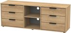 Hong Kong Oak Effect 150cm TV Unit with Glides Legs