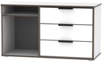 Hong Kong White 95cm TV Unit with Glides Legs