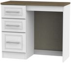 Kent White Ash and Oak 3 Drawer Single Dressing Table