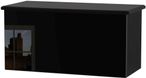 Knightsbridge Black Gloss Blanket Box