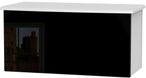 Knightsbridge Black Gloss and White Blanket Box