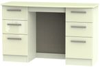 Knightsbridge Cream Gloss 6 Drawer Double Dressing Table