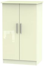 Knightsbridge Cream Gloss Midi Wardrobe