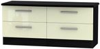 Knightsbridge Cream Gloss and Black Bed Box