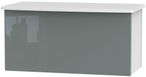 Knightsbridge Grey Gloss and White Blanket Box