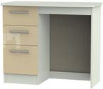 Knightsbridge Mushroom and Cashmere Matt 3 Drawer Single Dressing Table
