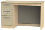 Knightsbridge Mushroom and Light Oak 3 Drawer Desk
