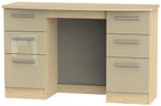 Knightsbridge Mushroom and Light Oak 6 Drawer Double Dressing Table