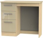 Knightsbridge Mushroom and Light Oak 3 Drawer Single Dressing Table