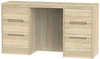 Monaco Oak Effect 6 Drawer Double Dressing Table