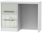 Monaco Gloss Cashmere and White 3 Drawer Single Dressing Table