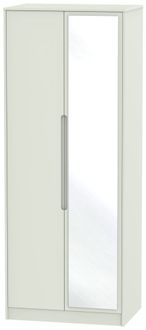 Monaco Cashmere 2 Door Tall Wardrobe - 1 Mirror