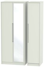 Monaco Cashmere 3 Door Tall Triple Wardrobe - 1 Mirror