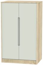 Monaco Cashmere and Oak Effect Midi Wardrobe