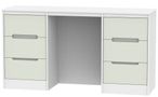 Monaco Cashmere and White 6 Drawer Double Dressing Table