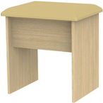 Monaco Light Oak Padded Dressing Stool