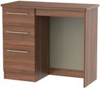 Sherwood Walnut Effect 3 Drawer Single Dressing Table
