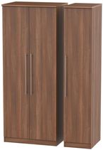Sherwood Walnut Effect 3 Door Triple Wardrobe
