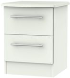 Sherwood Porcelain 2 Drawer Bedside Cabinet