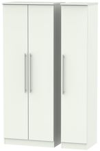 Sherwood Porcelain 3 Door Tall Triple Wardrobe