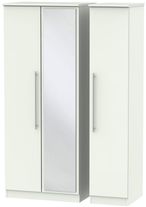 Sherwood Porcelain 3 Door Triple Wardrobe - 1 Mirror