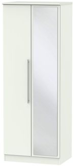 Sherwood Porcelain 2 Door Tall Wardrobe - 1 Mirror