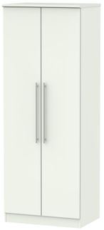 Sherwood Porcelain 2 Door Plain Tall Wardrobe