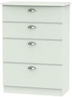 Victoria Grey 4 Drawer Deep Chest