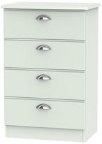 Victoria Grey 4 Drawer Midi Chest