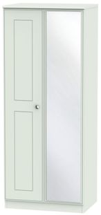 Victoria Grey 2 Door Wardrobe - 1 Mirror