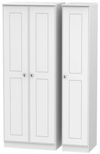 Victoria White 3 Door Tall Triple Wardrobe