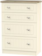 Vienna Cream 4 Drawer Deep Chest