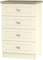 Vienna Cream 4 Drawer Midi Chest