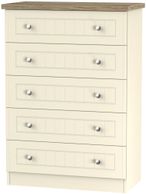 Vienna Cream 5 Drawer Chest