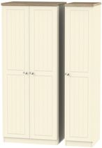 Vienna Cream 3 Door Triple Wardrobe