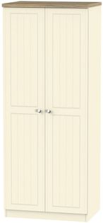 Vienna Cream 2 Door Plain Wardrobe