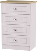 Vienna Cashmere 4 Drawer Midi Chest