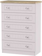 Vienna Cashmere 5 Drawer Chest
