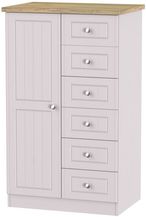 Vienna Cashmere 1 Door Midi Wardrobe