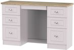 Vienna Cashmere 6 Drawer Double Dressing Table