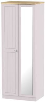 Vienna Cashmere 2 Door Tall Wardrobe - 1 Mirror