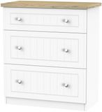 Vienna Porcelain 3 Drawer Deep Chest