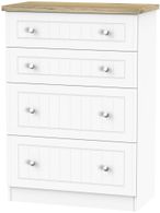 Vienna Porcelain 4 Drawer Deep Chest