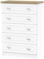 Vienna Porcelain 5 Drawer Chest