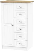 Vienna Porcelain 1 Door Midi Wardrobe