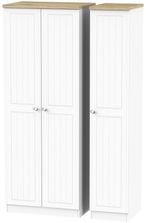 Vienna Porcelain 3 Door Tall Triple Wardrobe