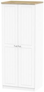 Vienna Porcelain 2 Door Plain Wardrobe